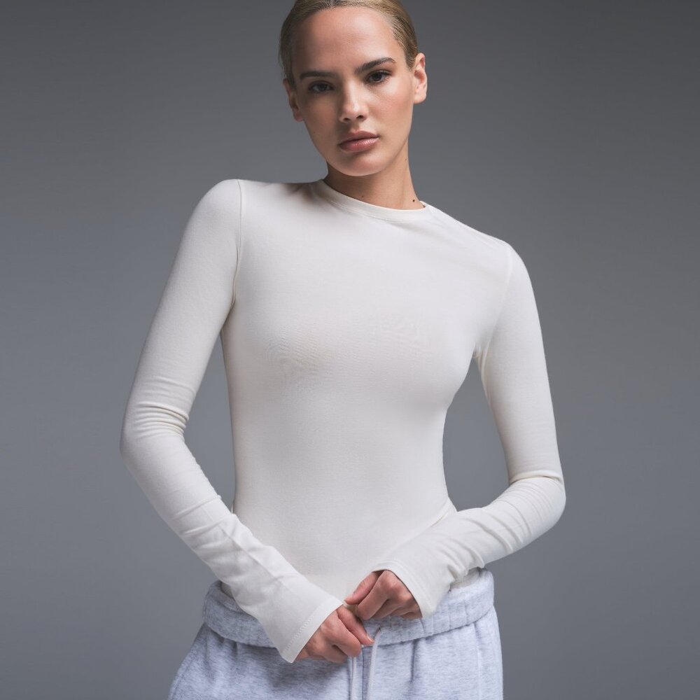 SKIMS Cotton Jersey Long Sleeve Tshirt